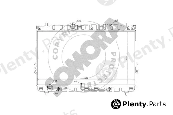 Somora 137040A — Radiator, engine cooling