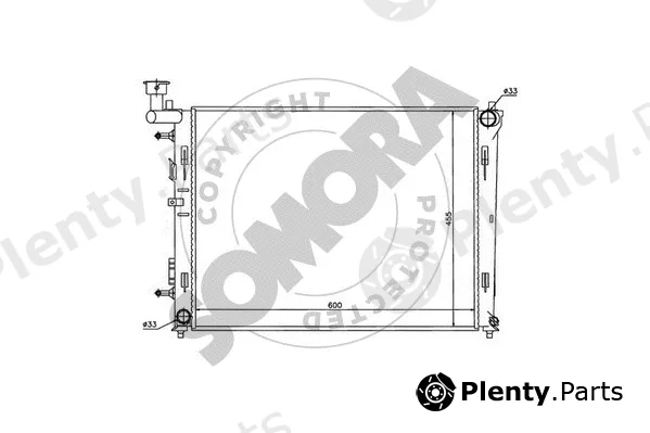 Somora 138040A — Radiator, engine cooling