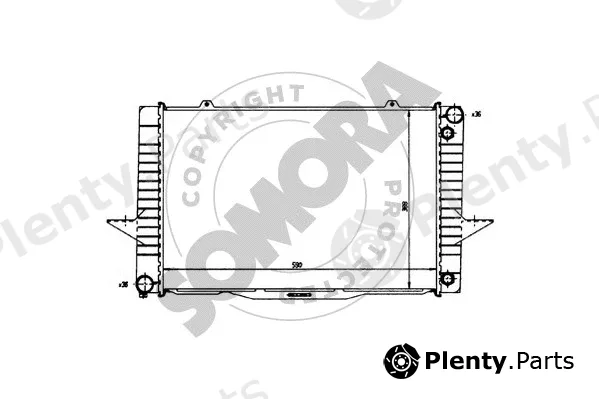 Somora 363042 — Radiator, engine cooling