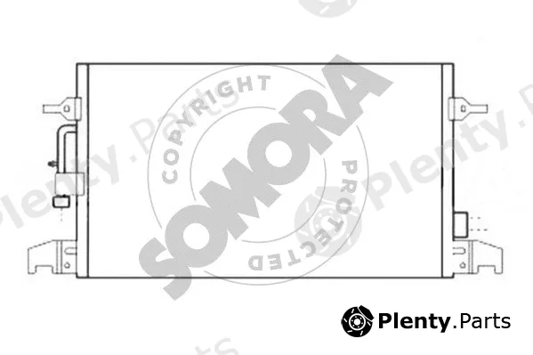 Somora 020960E — Condenser, air conditioning