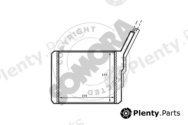 Somora 140250 — Heat Exchanger, interior heating
