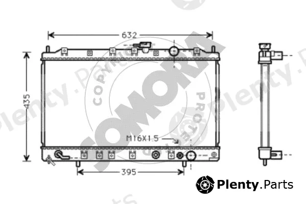 Somora 182040G — Radiator, engine cooling