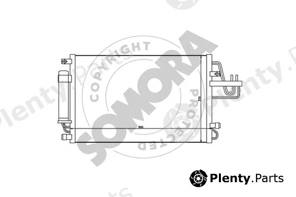 Somora 136560 — Condenser, air conditioning