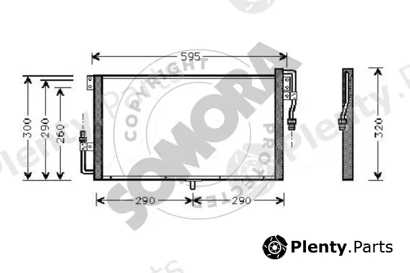 Somora 213560 — Condenser, air conditioning
