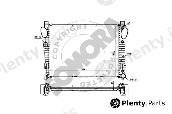Somora 174240A — Radiator, engine cooling