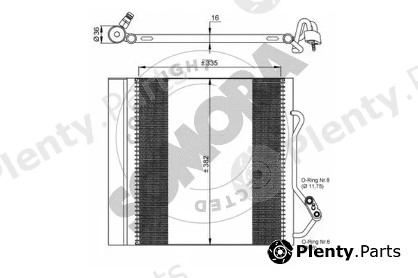 Somora 340060A — Condenser, air conditioning