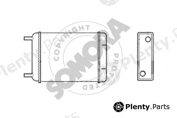 Somora 030150 — Heat Exchanger, interior heating