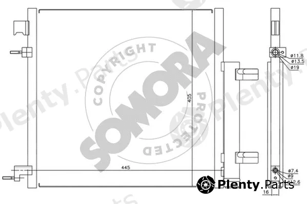 Somora 060360 — Condenser, air conditioning
