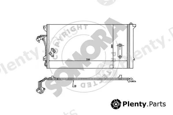 Somora 358560 — Condenser, air conditioning