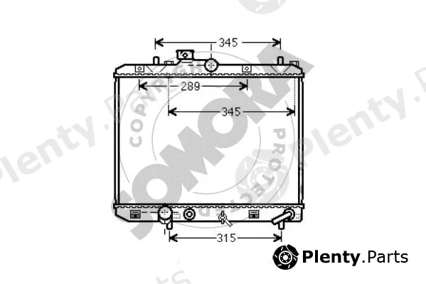 Somora 300040A — Radiator, engine cooling