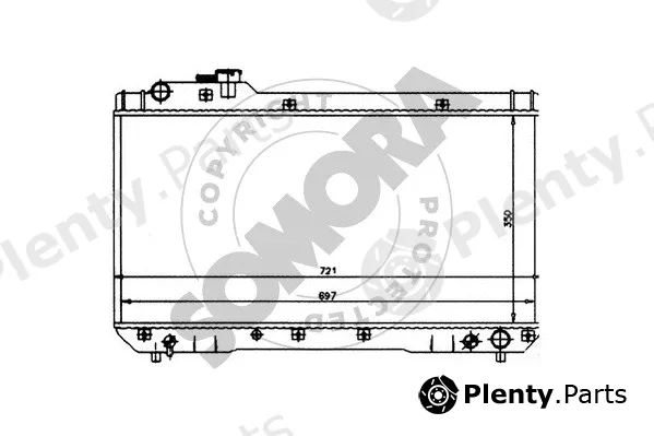Somora 316540 — Radiator, engine cooling