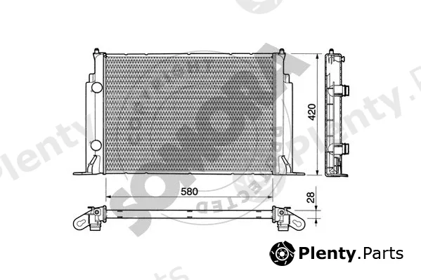 Somora 082342 — Radiator, engine cooling