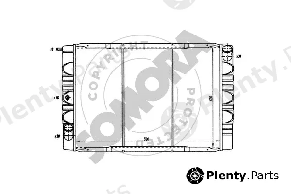 Somora 362046 — Radiator, engine cooling