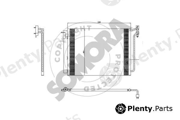 Somora 043060 — Condenser, air conditioning