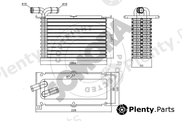 Somora 351145 — Charge Air Cooler