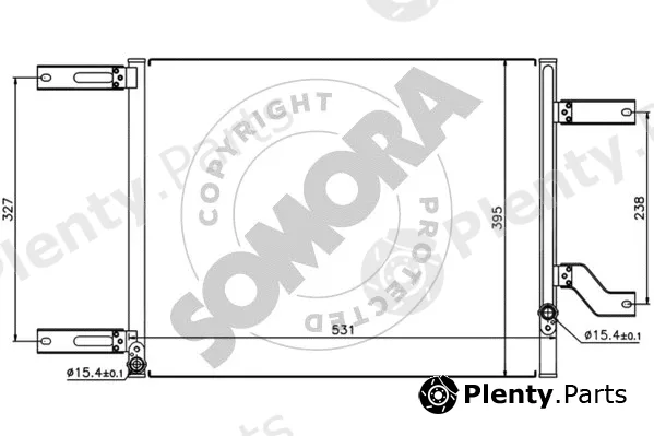 Somora 012160 — Condenser, air conditioning