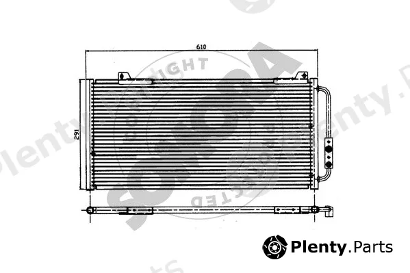Somora 260760 — Condenser, air conditioning