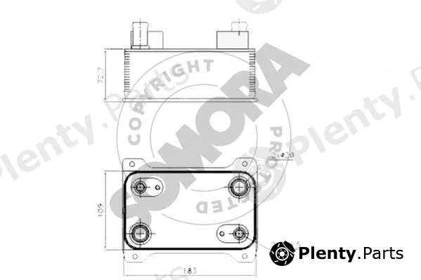 Somora 024166 — Oil Cooler, automatic transmission