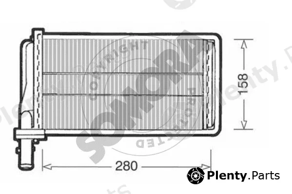 Somora 012150 — Heat Exchanger, interior heating