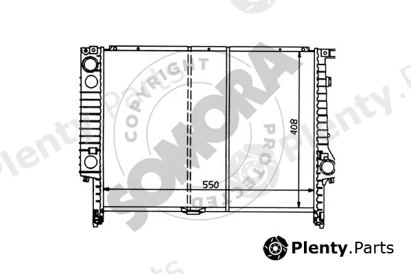 Somora 040344 — Radiator, engine cooling