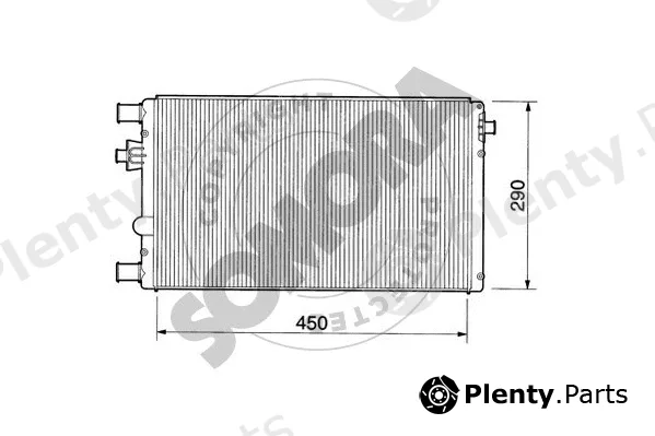 Somora 080041 — Radiator, engine cooling