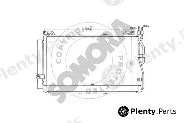 Somora 136060A — Condenser, air conditioning