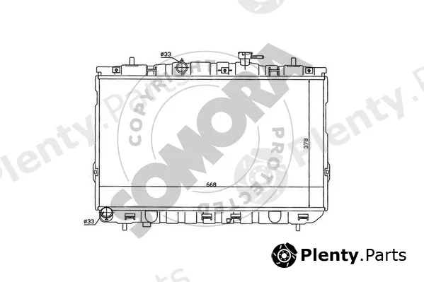 Somora 133240A — Radiator, engine cooling