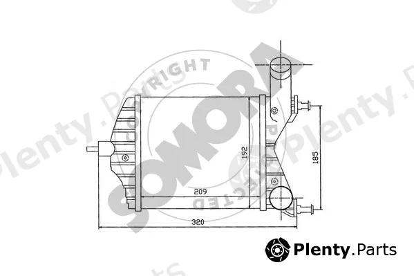 Somora 081345 — Charge Air Cooler
