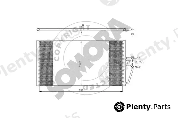 Somora 041260B — Condenser, air conditioning
