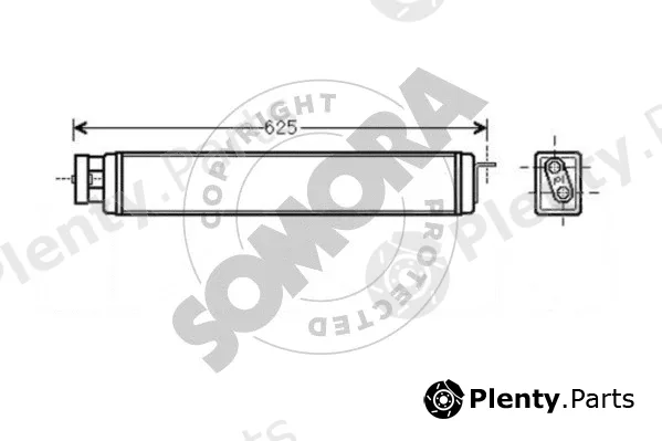 Somora 042365 — Oil Cooler, engine oil