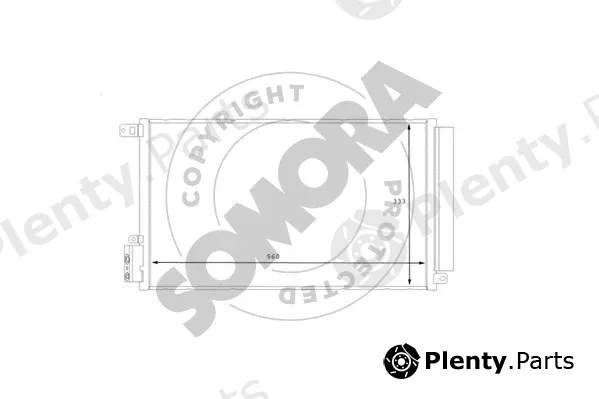 Somora 013060 — Condenser, air conditioning