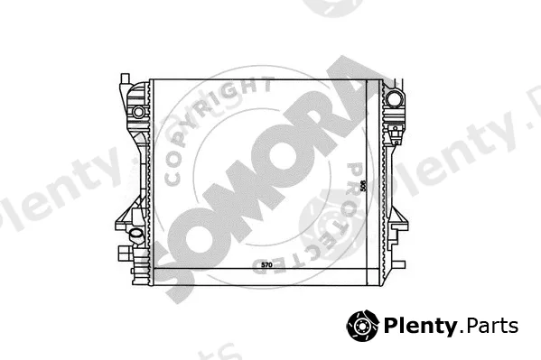 Somora 155040A — Radiator, engine cooling