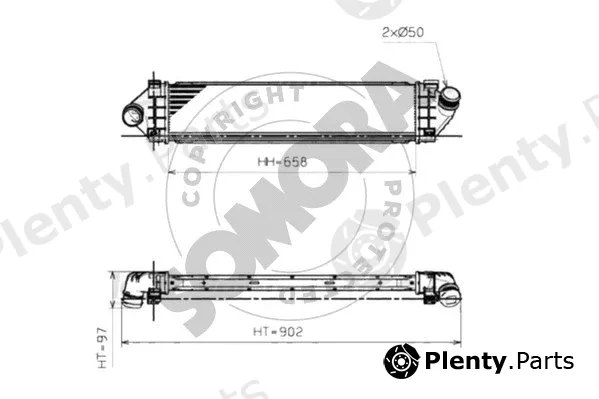 Somora 363445 — Charge Air Cooler