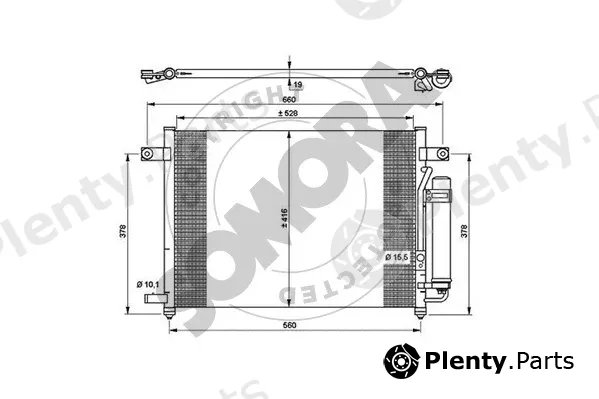 Somora 061160 — Condenser, air conditioning