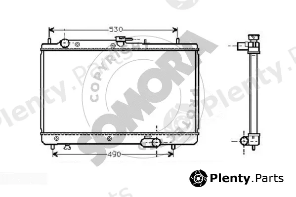 Somora 117440 — Radiator, engine cooling