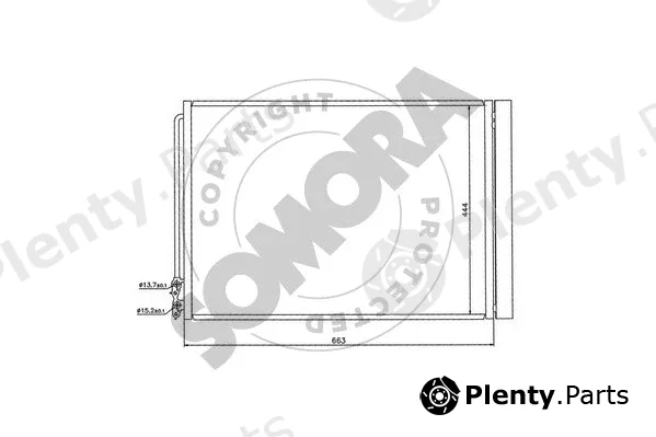 Somora 041460 — Condenser, air conditioning