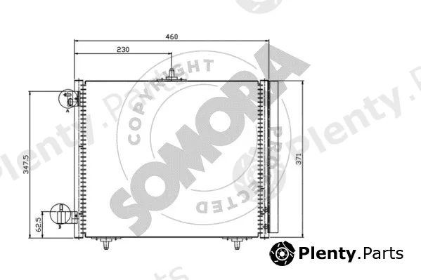 Somora 050460 — Condenser, air conditioning