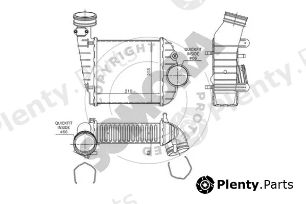 Somora 352345LA — Charge Air Cooler
