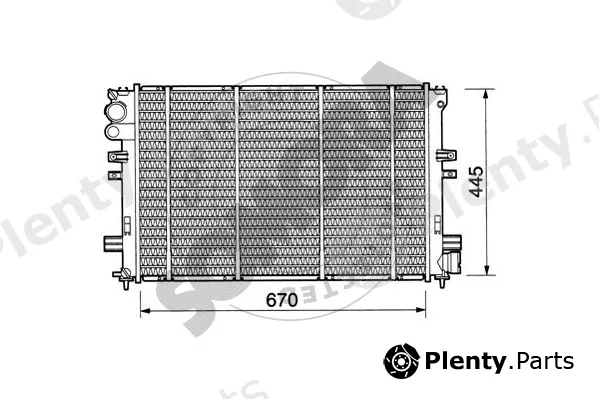 Somora 085041 — Radiator, engine cooling