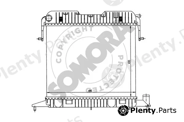 Somora 213041 — Radiator, engine cooling