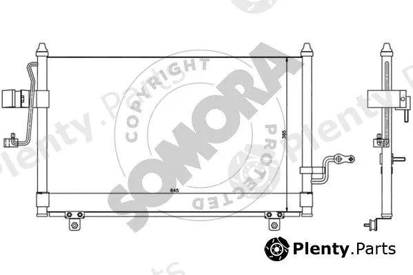 Somora 064560A — Condenser, air conditioning