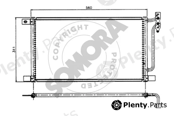 Somora 040560A — Condenser, air conditioning