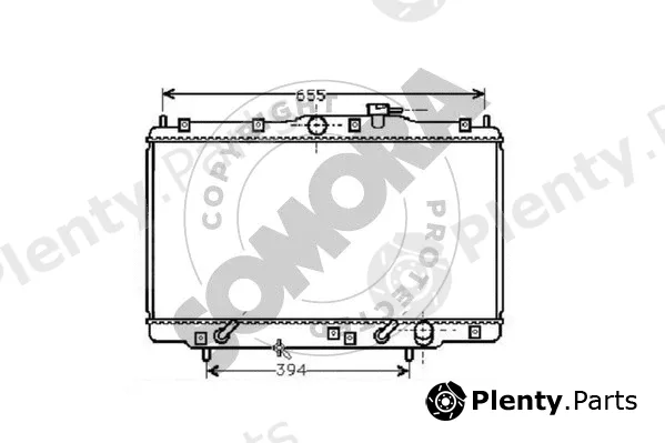 Somora 127041A — Radiator, engine cooling