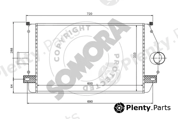 Somora 242045A — Charge Air Cooler