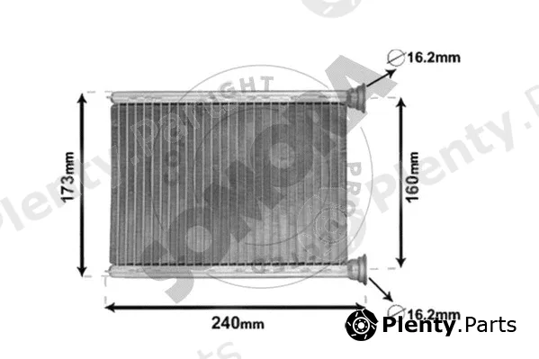 Somora 243450 — Heat Exchanger, interior heating