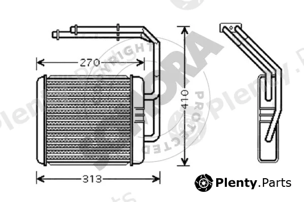 Somora 086150 — Heat Exchanger, interior heating