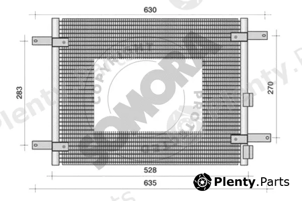 Somora 012060A — Condenser, air conditioning