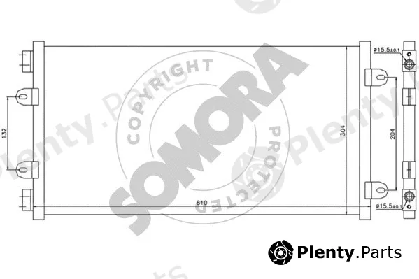 Somora 081360 — Condenser, air conditioning