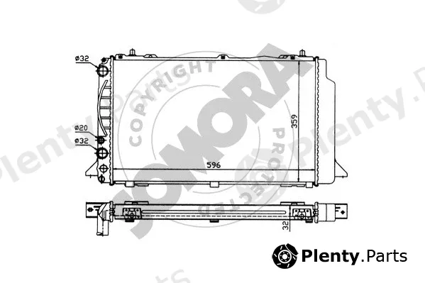 Somora 021240 — Radiator, engine cooling