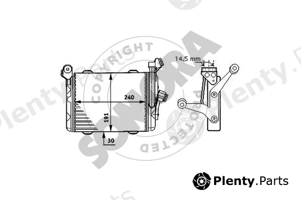 Somora 041265 — Oil Cooler, engine oil
